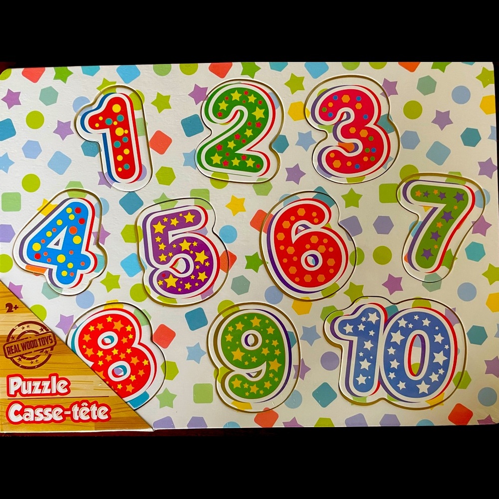 Brand New Wood Number Puzzle